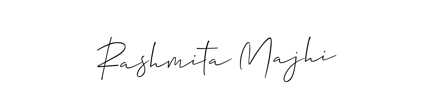 How to make Rashmita Majhi name signature. Use Allison_Script style for creating short signs online. This is the latest handwritten sign. Rashmita Majhi signature style 2 images and pictures png