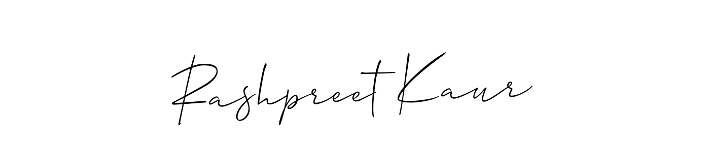 How to Draw Rashpreet Kaur signature style? Allison_Script is a latest design signature styles for name Rashpreet Kaur. Rashpreet Kaur signature style 2 images and pictures png