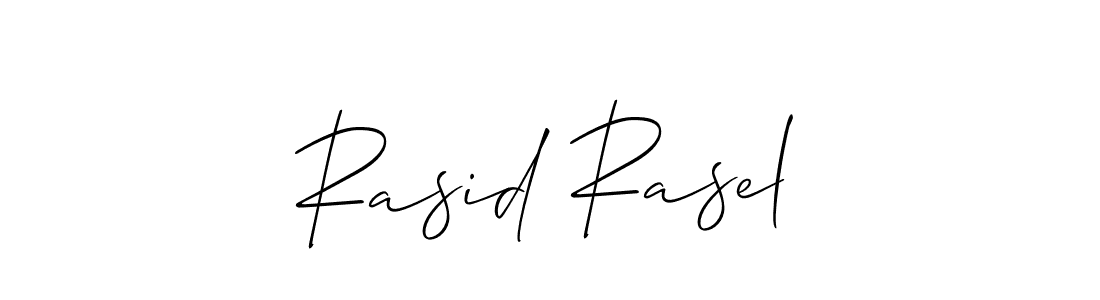 if you are searching for the best signature style for your name Rasid Rasel. so please give up your signature search. here we have designed multiple signature styles  using Allison_Script. Rasid Rasel signature style 2 images and pictures png