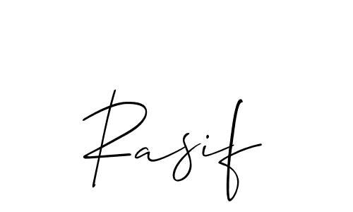 Rasif stylish signature style. Best Handwritten Sign (Allison_Script) for my name. Handwritten Signature Collection Ideas for my name Rasif. Rasif signature style 2 images and pictures png