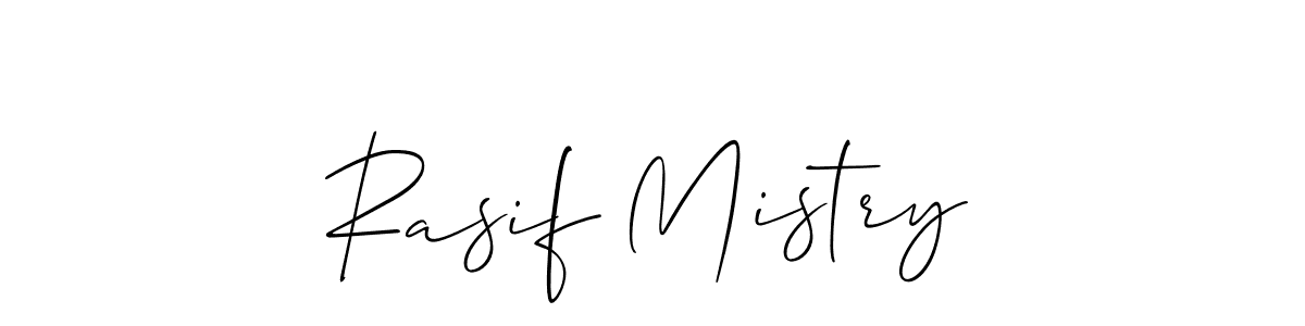 How to make Rasif Mistry signature? Allison_Script is a professional autograph style. Create handwritten signature for Rasif Mistry name. Rasif Mistry signature style 2 images and pictures png