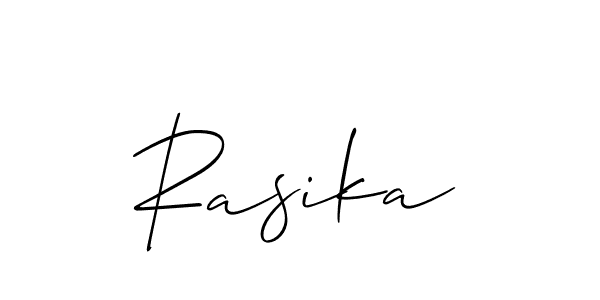 Best and Professional Signature Style for Rasika. Allison_Script Best Signature Style Collection. Rasika signature style 2 images and pictures png