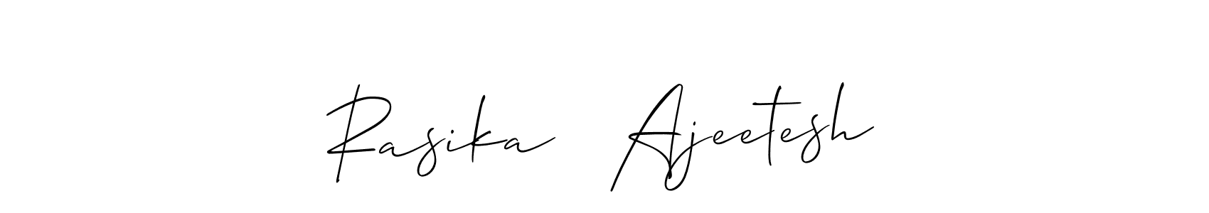 Once you've used our free online signature maker to create your best signature Allison_Script style, it's time to enjoy all of the benefits that Rasika   Ajeetesh name signing documents. Rasika   Ajeetesh signature style 2 images and pictures png