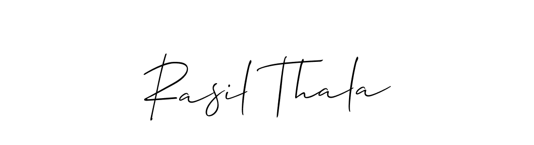 Best and Professional Signature Style for Rasil Thala. Allison_Script Best Signature Style Collection. Rasil Thala signature style 2 images and pictures png