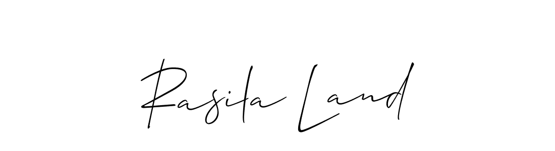 How to make Rasila Land signature? Allison_Script is a professional autograph style. Create handwritten signature for Rasila Land name. Rasila Land signature style 2 images and pictures png