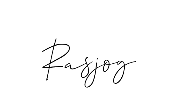 if you are searching for the best signature style for your name Rasjog. so please give up your signature search. here we have designed multiple signature styles  using Allison_Script. Rasjog signature style 2 images and pictures png