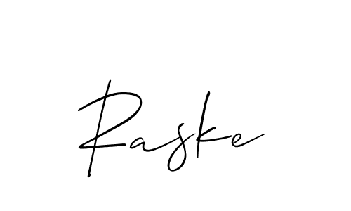 Make a short Raske signature style. Manage your documents anywhere anytime using Allison_Script. Create and add eSignatures, submit forms, share and send files easily. Raske signature style 2 images and pictures png