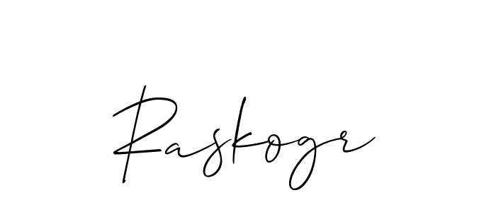 Also we have Raskogr name is the best signature style. Create professional handwritten signature collection using Allison_Script autograph style. Raskogr signature style 2 images and pictures png