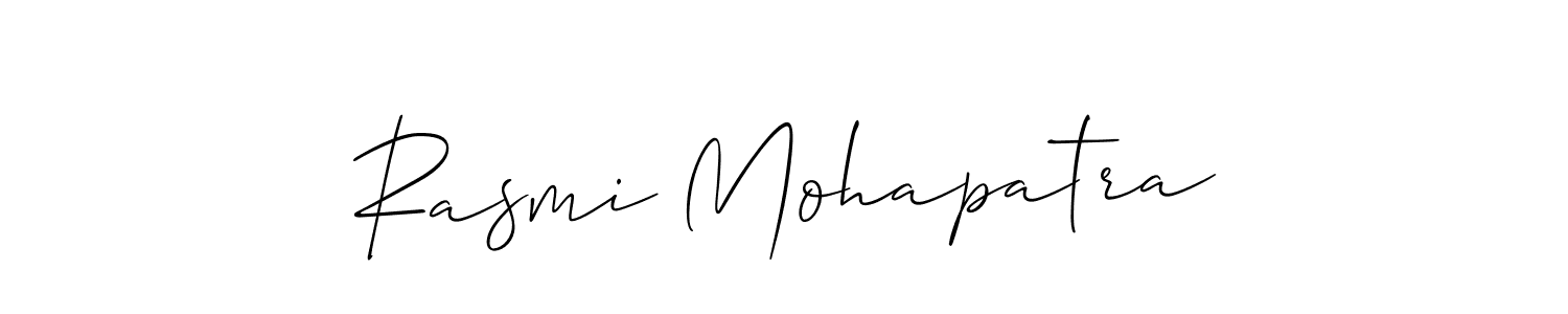 Make a beautiful signature design for name Rasmi Mohapatra. With this signature (Allison_Script) style, you can create a handwritten signature for free. Rasmi Mohapatra signature style 2 images and pictures png