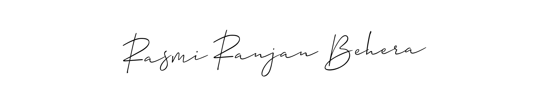 Make a short Rasmi Ranjan Behera signature style. Manage your documents anywhere anytime using Allison_Script. Create and add eSignatures, submit forms, share and send files easily. Rasmi Ranjan Behera signature style 2 images and pictures png