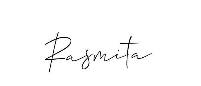 if you are searching for the best signature style for your name Rasmita. so please give up your signature search. here we have designed multiple signature styles  using Allison_Script. Rasmita signature style 2 images and pictures png