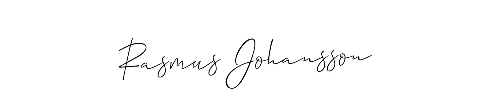 Make a beautiful signature design for name Rasmus Johansson. With this signature (Allison_Script) style, you can create a handwritten signature for free. Rasmus Johansson signature style 2 images and pictures png