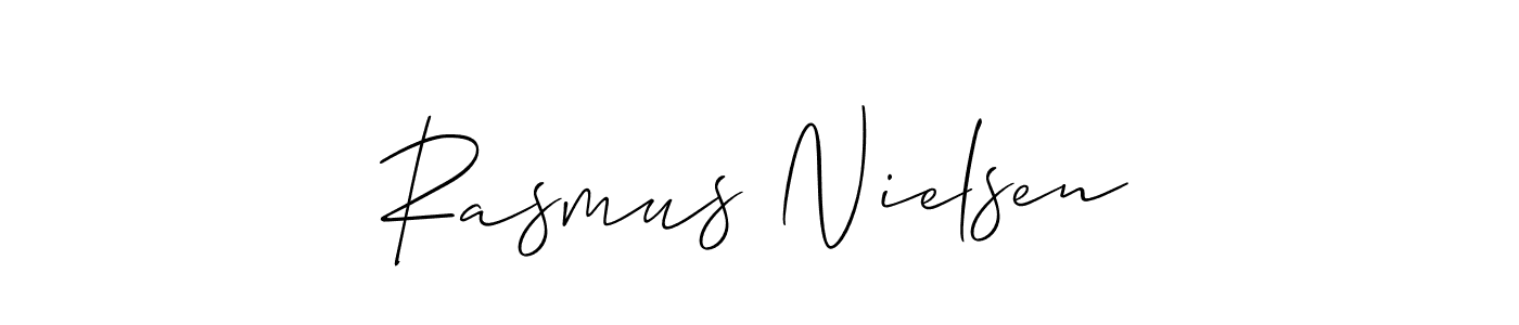 Make a beautiful signature design for name Rasmus Nielsen. With this signature (Allison_Script) style, you can create a handwritten signature for free. Rasmus Nielsen signature style 2 images and pictures png