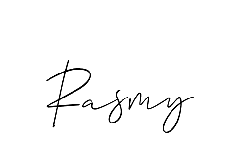 Design your own signature with our free online signature maker. With this signature software, you can create a handwritten (Allison_Script) signature for name Rasmy. Rasmy signature style 2 images and pictures png
