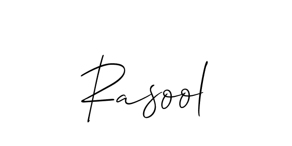 if you are searching for the best signature style for your name Rasool. so please give up your signature search. here we have designed multiple signature styles  using Allison_Script. Rasool signature style 2 images and pictures png