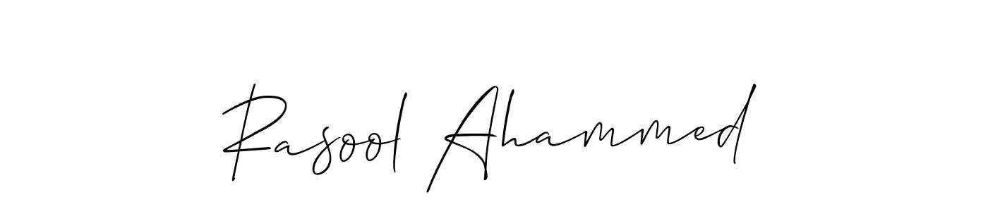 It looks lik you need a new signature style for name Rasool Ahammed. Design unique handwritten (Allison_Script) signature with our free signature maker in just a few clicks. Rasool Ahammed signature style 2 images and pictures png