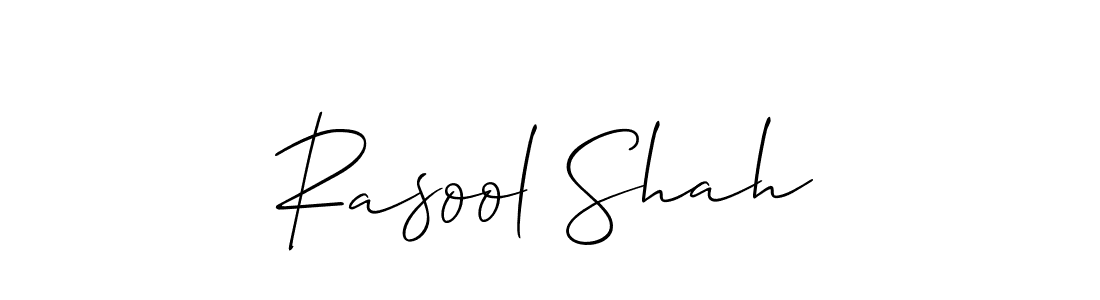 It looks lik you need a new signature style for name Rasool Shah. Design unique handwritten (Allison_Script) signature with our free signature maker in just a few clicks. Rasool Shah signature style 2 images and pictures png