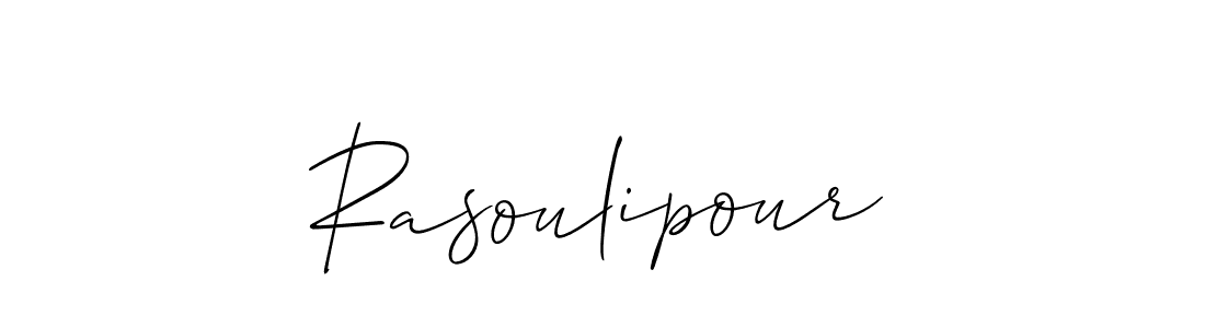 Also we have Rasoulipour name is the best signature style. Create professional handwritten signature collection using Allison_Script autograph style. Rasoulipour signature style 2 images and pictures png