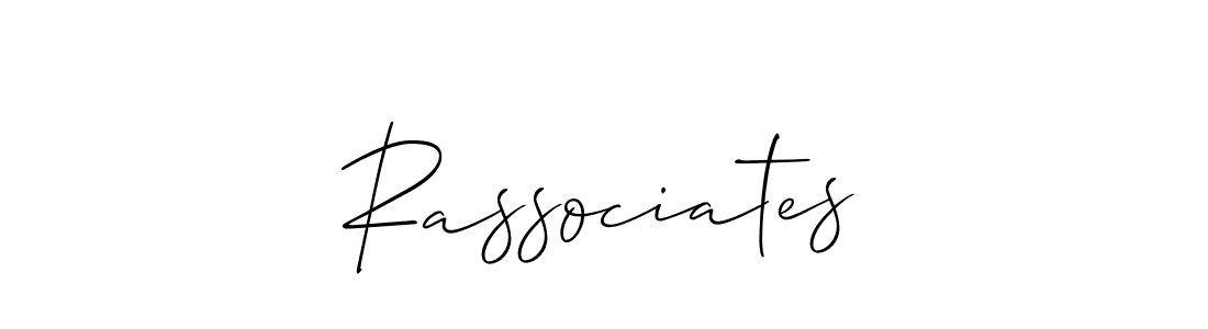 Similarly Allison_Script is the best handwritten signature design. Signature creator online .You can use it as an online autograph creator for name Rassociates. Rassociates signature style 2 images and pictures png
