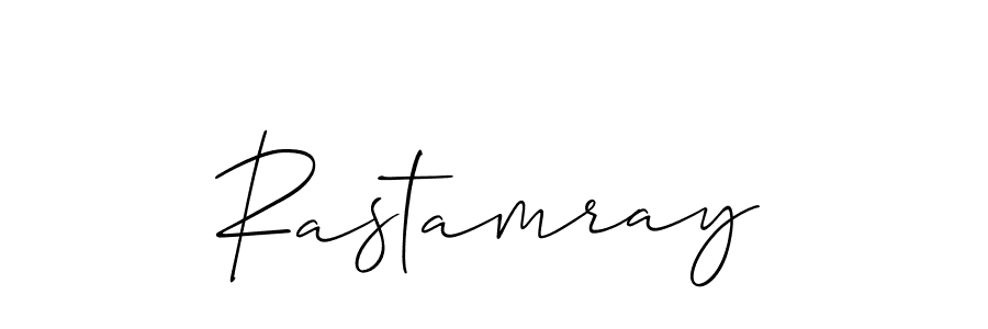 Use a signature maker to create a handwritten signature online. With this signature software, you can design (Allison_Script) your own signature for name Rastamray. Rastamray signature style 2 images and pictures png