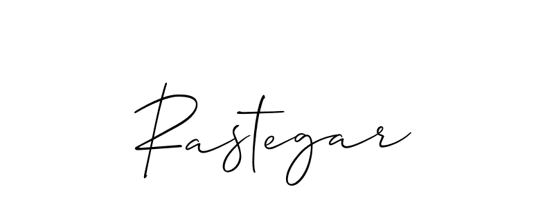 It looks lik you need a new signature style for name Rastegar. Design unique handwritten (Allison_Script) signature with our free signature maker in just a few clicks. Rastegar signature style 2 images and pictures png