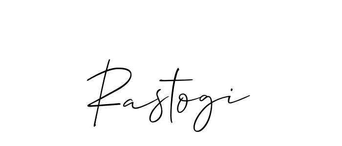 if you are searching for the best signature style for your name Rastogi. so please give up your signature search. here we have designed multiple signature styles  using Allison_Script. Rastogi signature style 2 images and pictures png