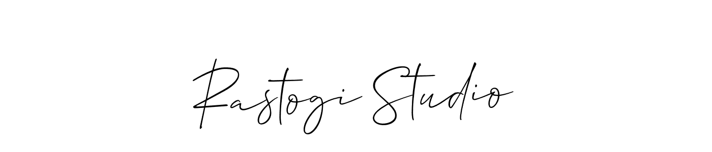 Design your own signature with our free online signature maker. With this signature software, you can create a handwritten (Allison_Script) signature for name Rastogi Studio. Rastogi Studio signature style 2 images and pictures png