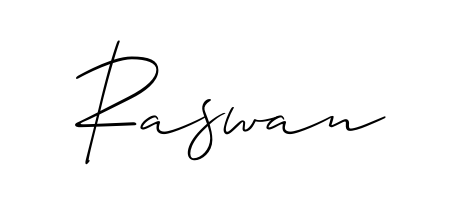 Create your official email sign-off with Raswan name in Allison_Script style. Crisp, clean, and perfectly legible across all screens. Raswan signature style 2 images and pictures png