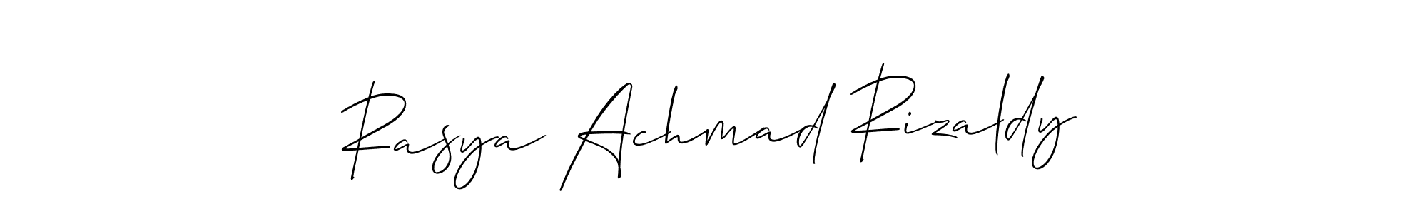 Check out images of Autograph of Rasya Achmad Rizaldy name. Actor Rasya Achmad Rizaldy Signature Style. Allison_Script is a professional sign style online. Rasya Achmad Rizaldy signature style 2 images and pictures png