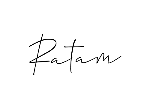 Make a short Ratam signature style. Manage your documents anywhere anytime using Allison_Script. Create and add eSignatures, submit forms, share and send files easily. Ratam signature style 2 images and pictures png