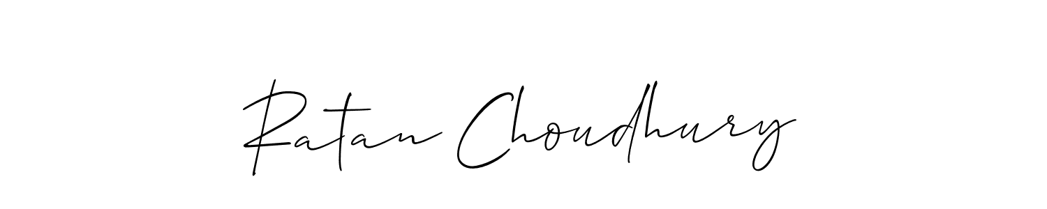 Create a beautiful signature design for name Ratan Choudhury. With this signature (Allison_Script) fonts, you can make a handwritten signature for free. Ratan Choudhury signature style 2 images and pictures png