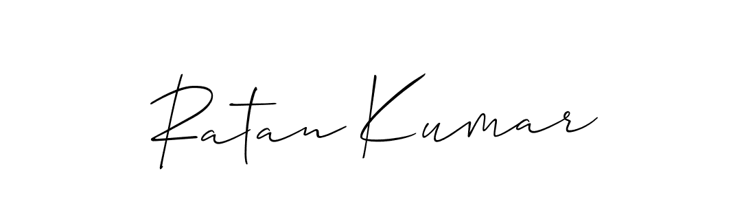 Design your own signature with our free online signature maker. With this signature software, you can create a handwritten (Allison_Script) signature for name Ratan Kumar. Ratan Kumar signature style 2 images and pictures png