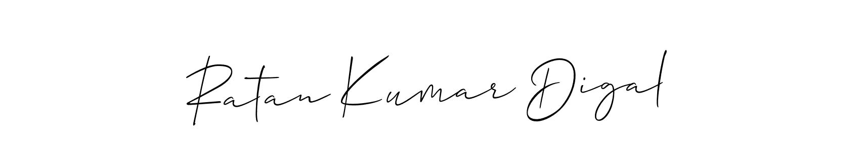 Make a beautiful signature design for name Ratan Kumar Digal. With this signature (Allison_Script) style, you can create a handwritten signature for free. Ratan Kumar Digal signature style 2 images and pictures png