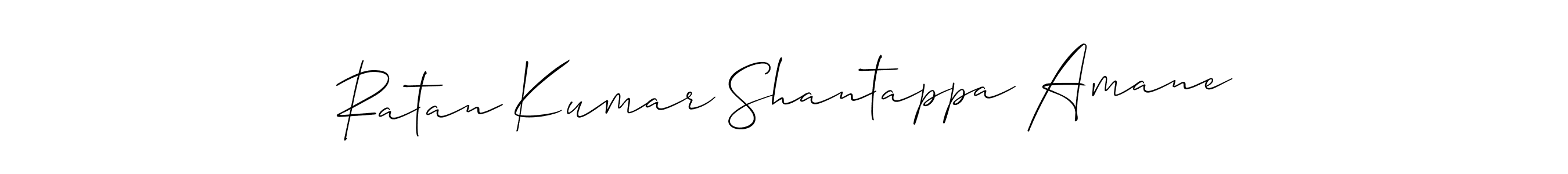 Allison_Script is a professional signature style that is perfect for those who want to add a touch of class to their signature. It is also a great choice for those who want to make their signature more unique. Get Ratan Kumar Shantappa Amane name to fancy signature for free. Ratan Kumar Shantappa Amane signature style 2 images and pictures png
