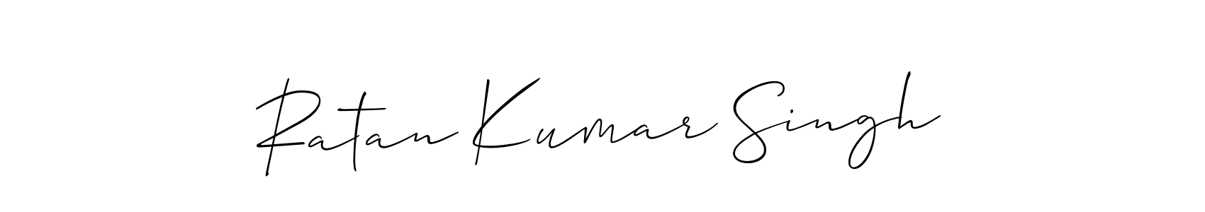 How to make Ratan Kumar Singh signature? Allison_Script is a professional autograph style. Create handwritten signature for Ratan Kumar Singh name. Ratan Kumar Singh signature style 2 images and pictures png