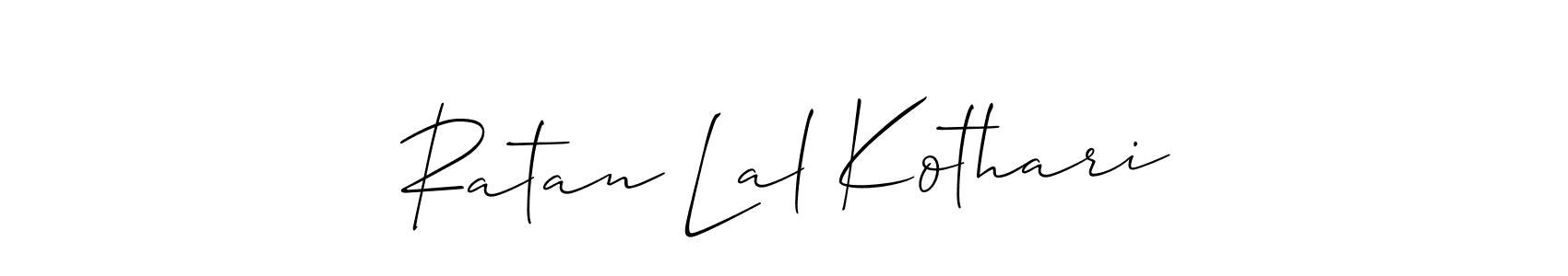 Also You can easily find your signature by using the search form. We will create Ratan Lal Kothari name handwritten signature images for you free of cost using Allison_Script sign style. Ratan Lal Kothari signature style 2 images and pictures png