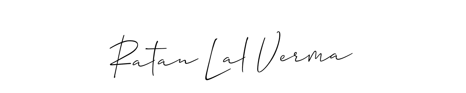 It looks lik you need a new signature style for name Ratan Lal Verma. Design unique handwritten (Allison_Script) signature with our free signature maker in just a few clicks. Ratan Lal Verma signature style 2 images and pictures png