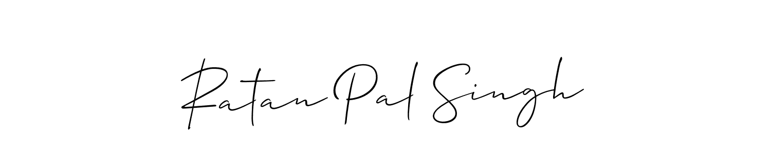 Allison_Script is a professional signature style that is perfect for those who want to add a touch of class to their signature. It is also a great choice for those who want to make their signature more unique. Get Ratan Pal Singh name to fancy signature for free. Ratan Pal Singh signature style 2 images and pictures png