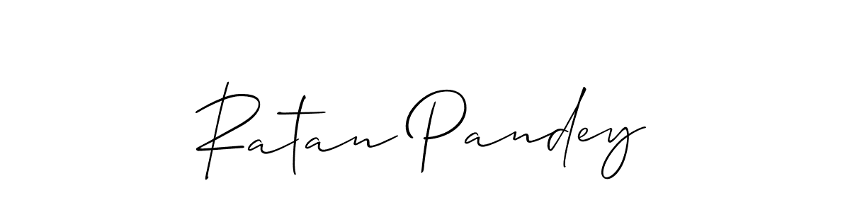 The best way (Allison_Script) to make a short signature is to pick only two or three words in your name. The name Ratan Pandey include a total of six letters. For converting this name. Ratan Pandey signature style 2 images and pictures png