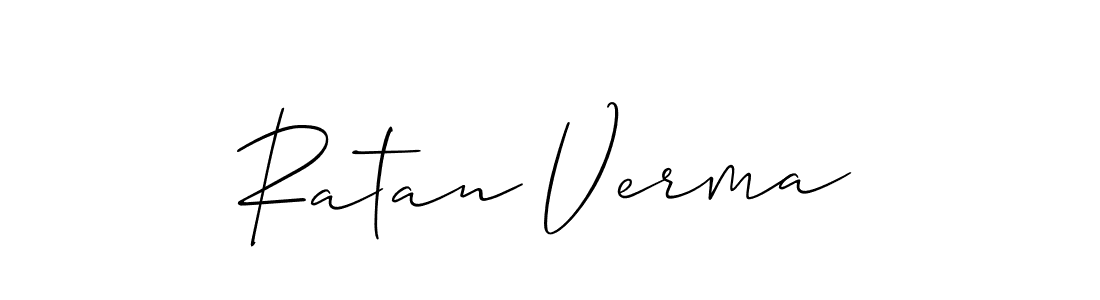 Also we have Ratan Verma name is the best signature style. Create professional handwritten signature collection using Allison_Script autograph style. Ratan Verma signature style 2 images and pictures png