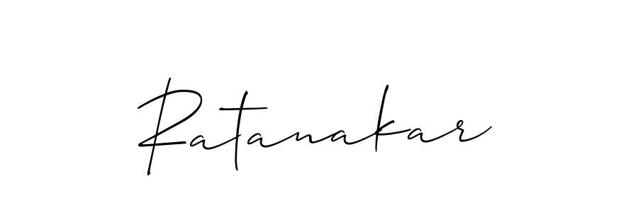 Use a signature maker to create a handwritten signature online. With this signature software, you can design (Allison_Script) your own signature for name Ratanakar. Ratanakar signature style 2 images and pictures png
