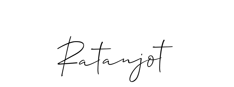 The best way (Allison_Script) to make a short signature is to pick only two or three words in your name. The name Ratanjot include a total of six letters. For converting this name. Ratanjot signature style 2 images and pictures png