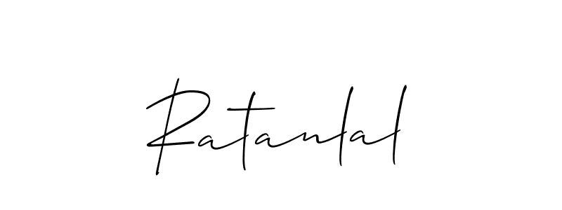 Also we have Ratanlal name is the best signature style. Create professional handwritten signature collection using Allison_Script autograph style. Ratanlal signature style 2 images and pictures png