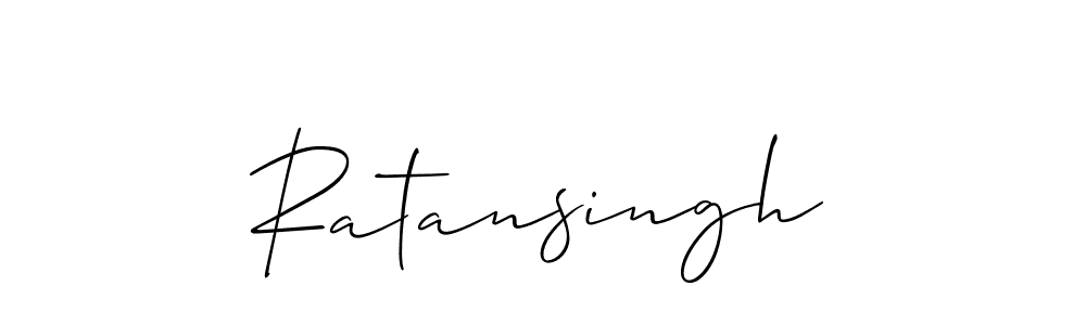 The best way (Allison_Script) to make a short signature is to pick only two or three words in your name. The name Ratansingh include a total of six letters. For converting this name. Ratansingh signature style 2 images and pictures png