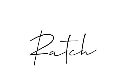 How to Draw Ratch signature style? Allison_Script is a latest design signature styles for name Ratch. Ratch signature style 2 images and pictures png