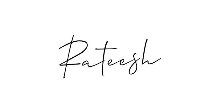 Allison_Script is a professional signature style that is perfect for those who want to add a touch of class to their signature. It is also a great choice for those who want to make their signature more unique. Get Rateesh name to fancy signature for free. Rateesh signature style 2 images and pictures png