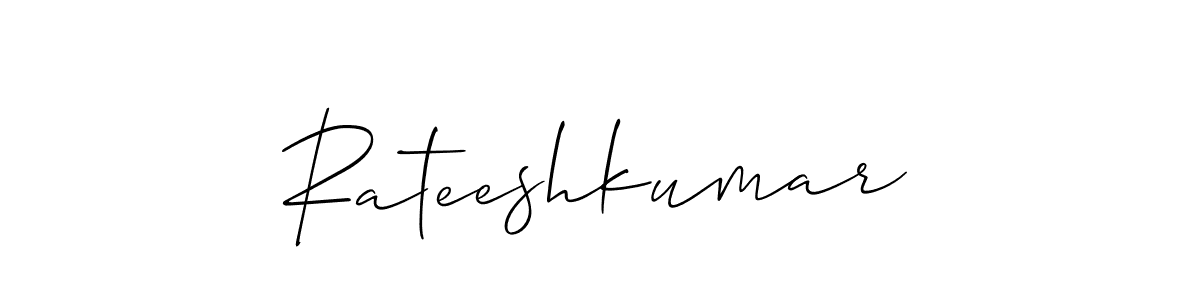 How to make Rateeshkumar name signature. Use Allison_Script style for creating short signs online. This is the latest handwritten sign. Rateeshkumar signature style 2 images and pictures png