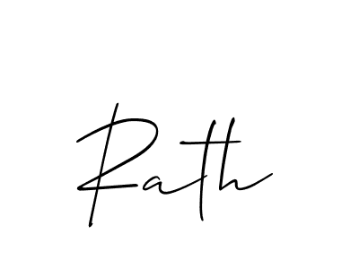 Make a beautiful signature design for name Rath. With this signature (Allison_Script) style, you can create a handwritten signature for free. Rath signature style 2 images and pictures png