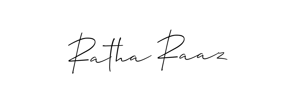 It looks lik you need a new signature style for name Ratha Raaz. Design unique handwritten (Allison_Script) signature with our free signature maker in just a few clicks. Ratha Raaz signature style 2 images and pictures png