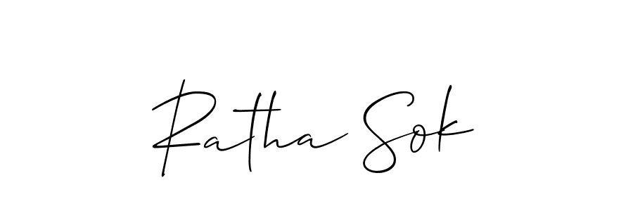 Best and Professional Signature Style for Ratha Sok. Allison_Script Best Signature Style Collection. Ratha Sok signature style 2 images and pictures png